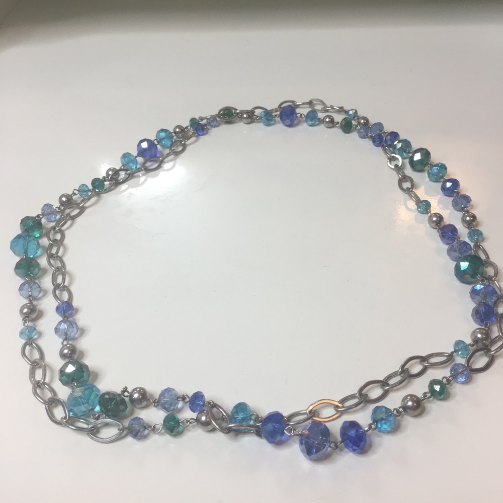 Blue Beaded Necklace